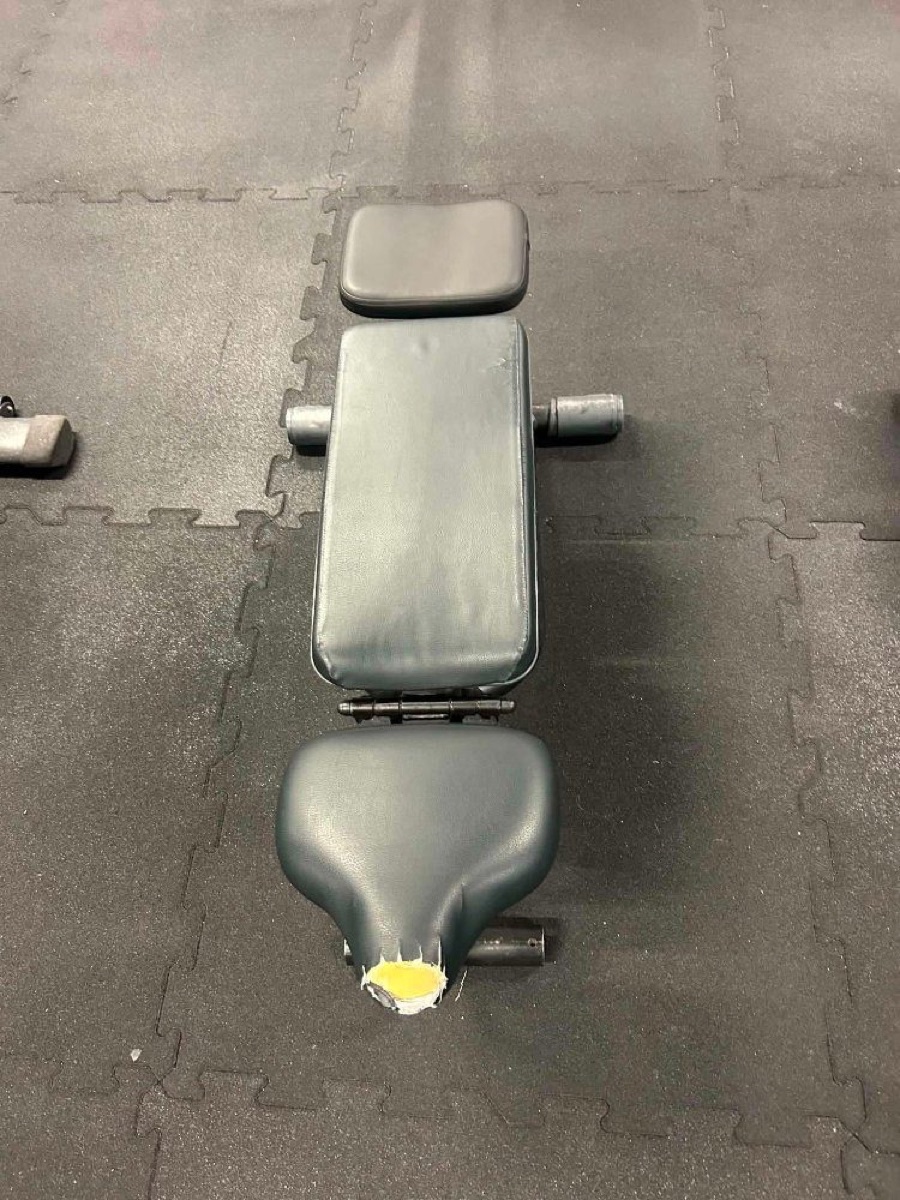 Ławka Technogym – przed wymianą